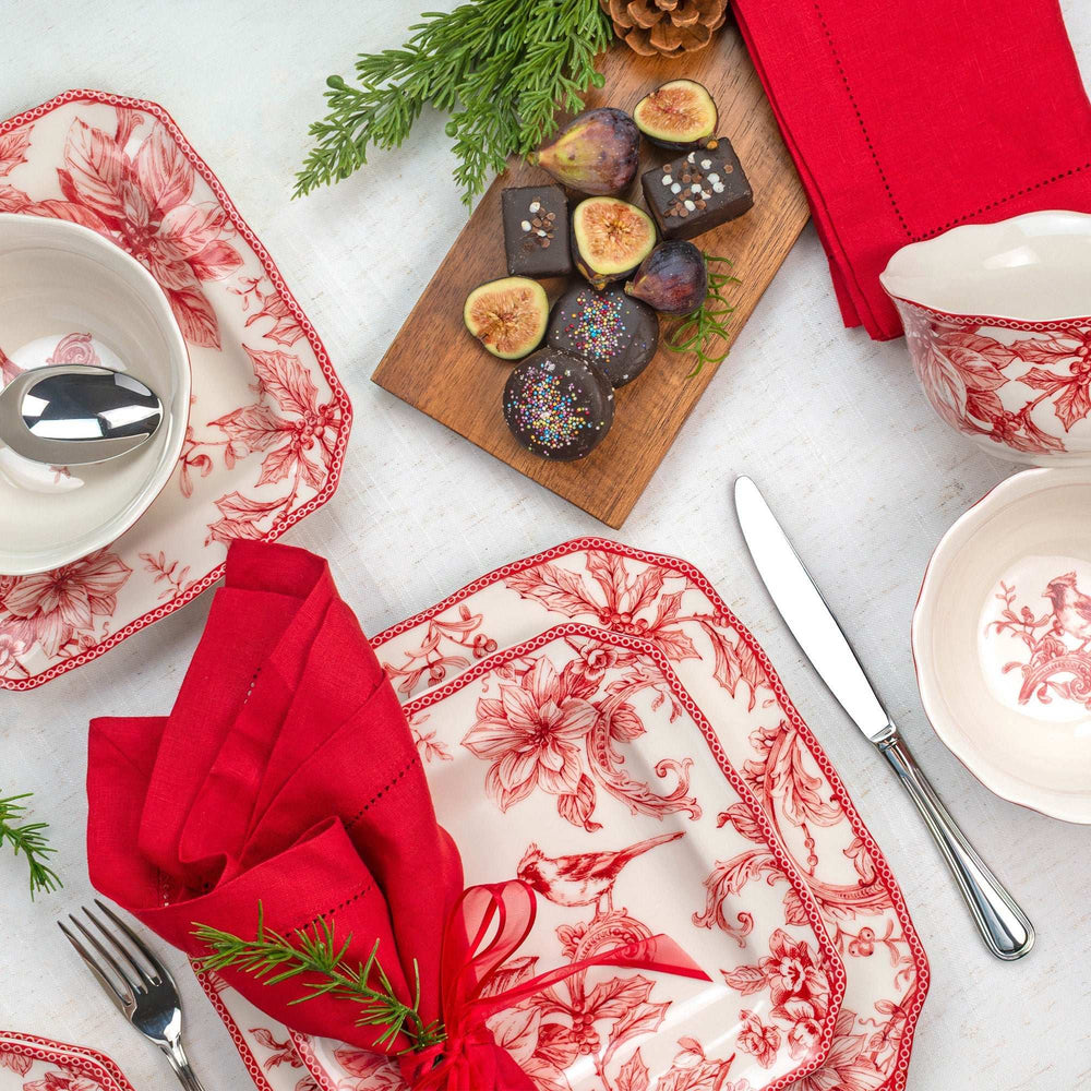 222 Fifth Christmas Lane 12-piece Dinnerware Set