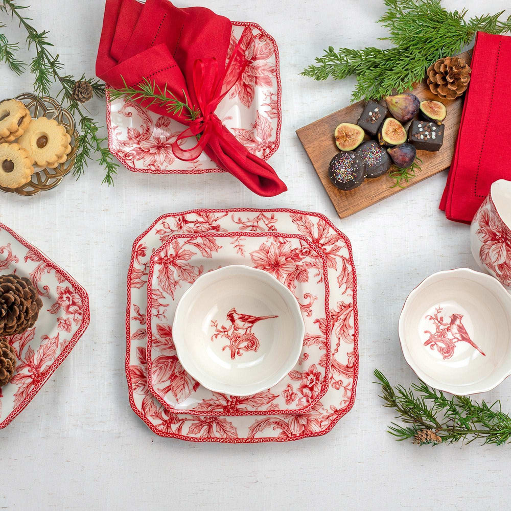 222 Fifth Christmas Lane 12-piece Dinnerware Set