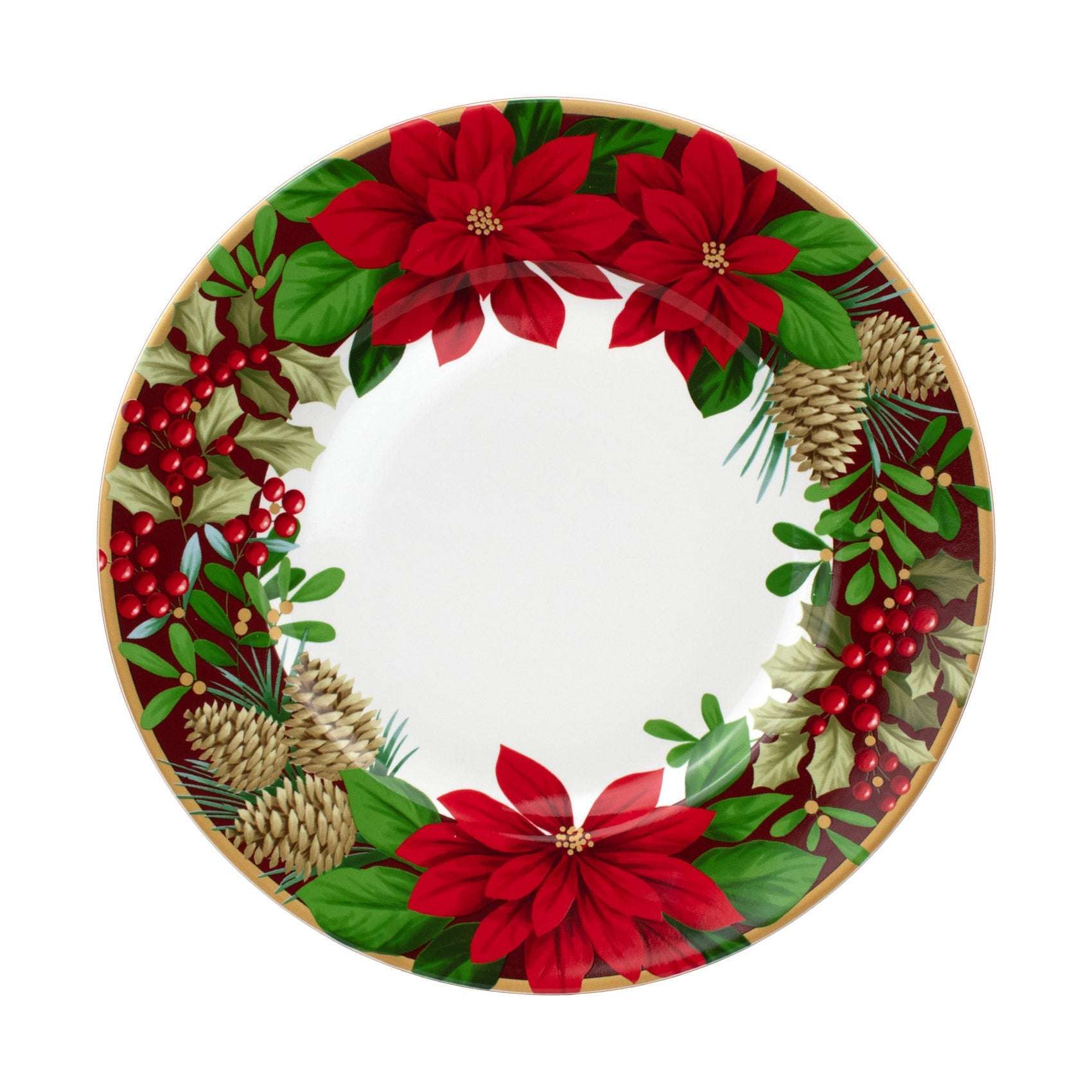 222 Fifth December Blooms 12-piece Dinnerware Set