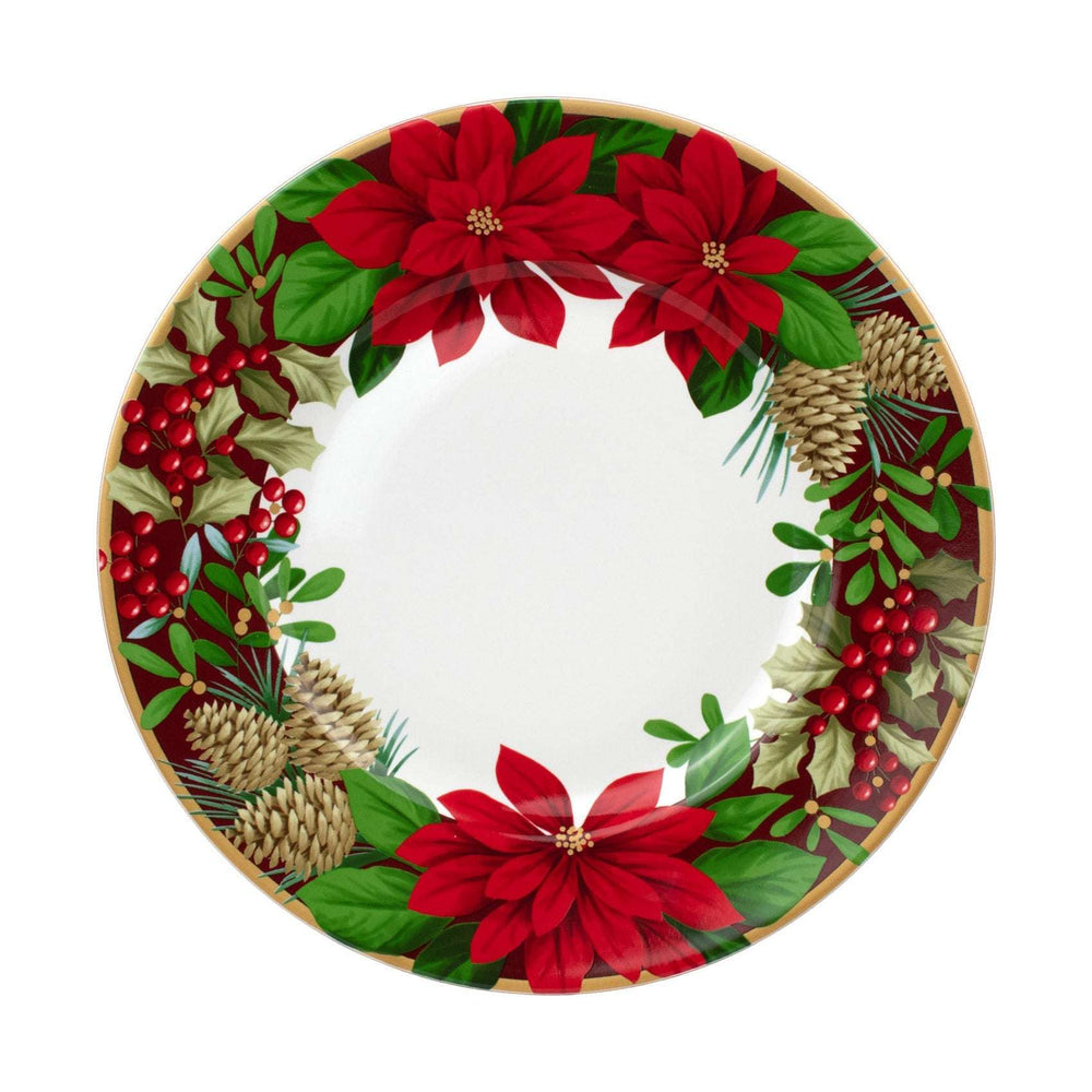 222 Fifth December Blooms 12-piece Dinnerware Set