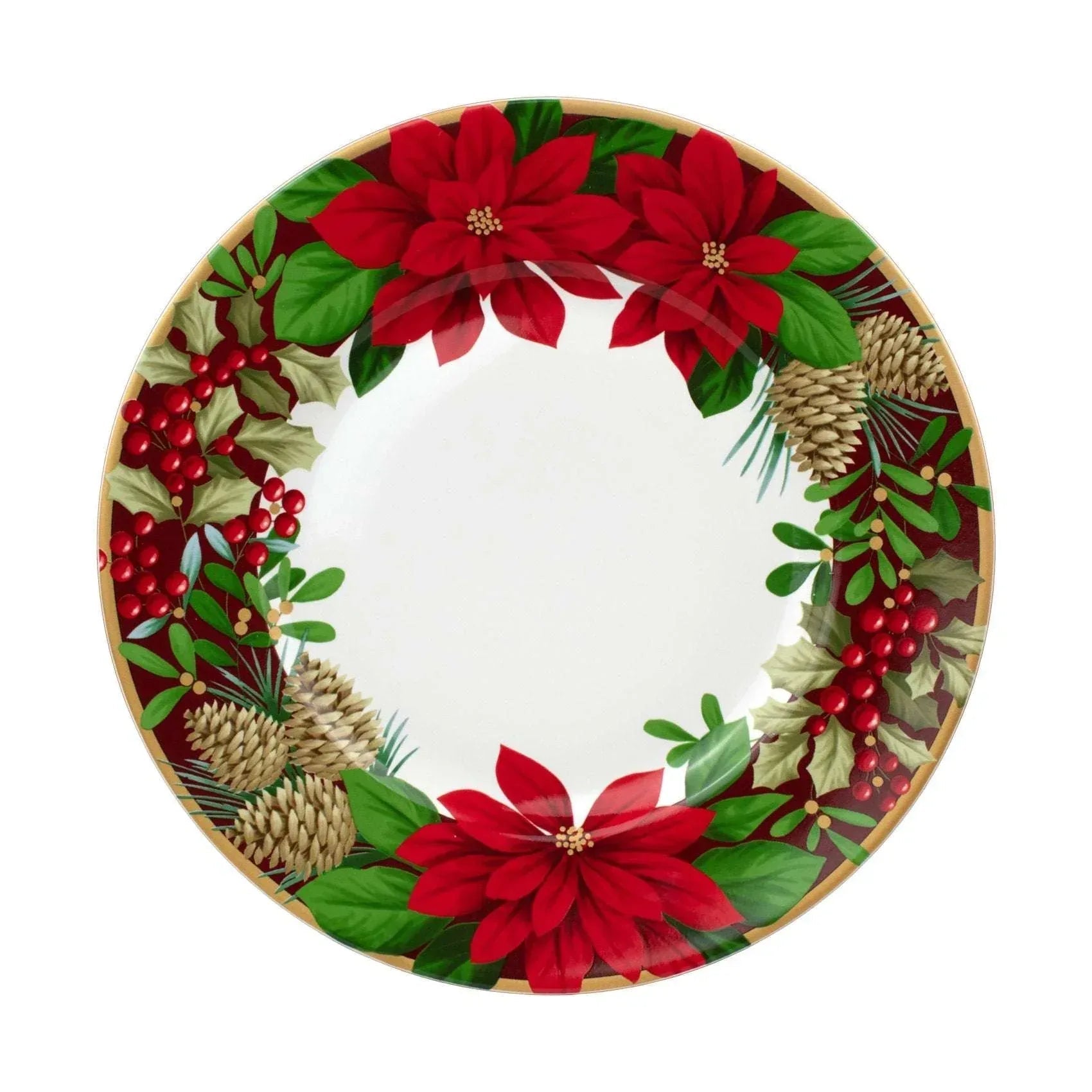 222 Fifth December Blooms 12-piece Dinnerware Set