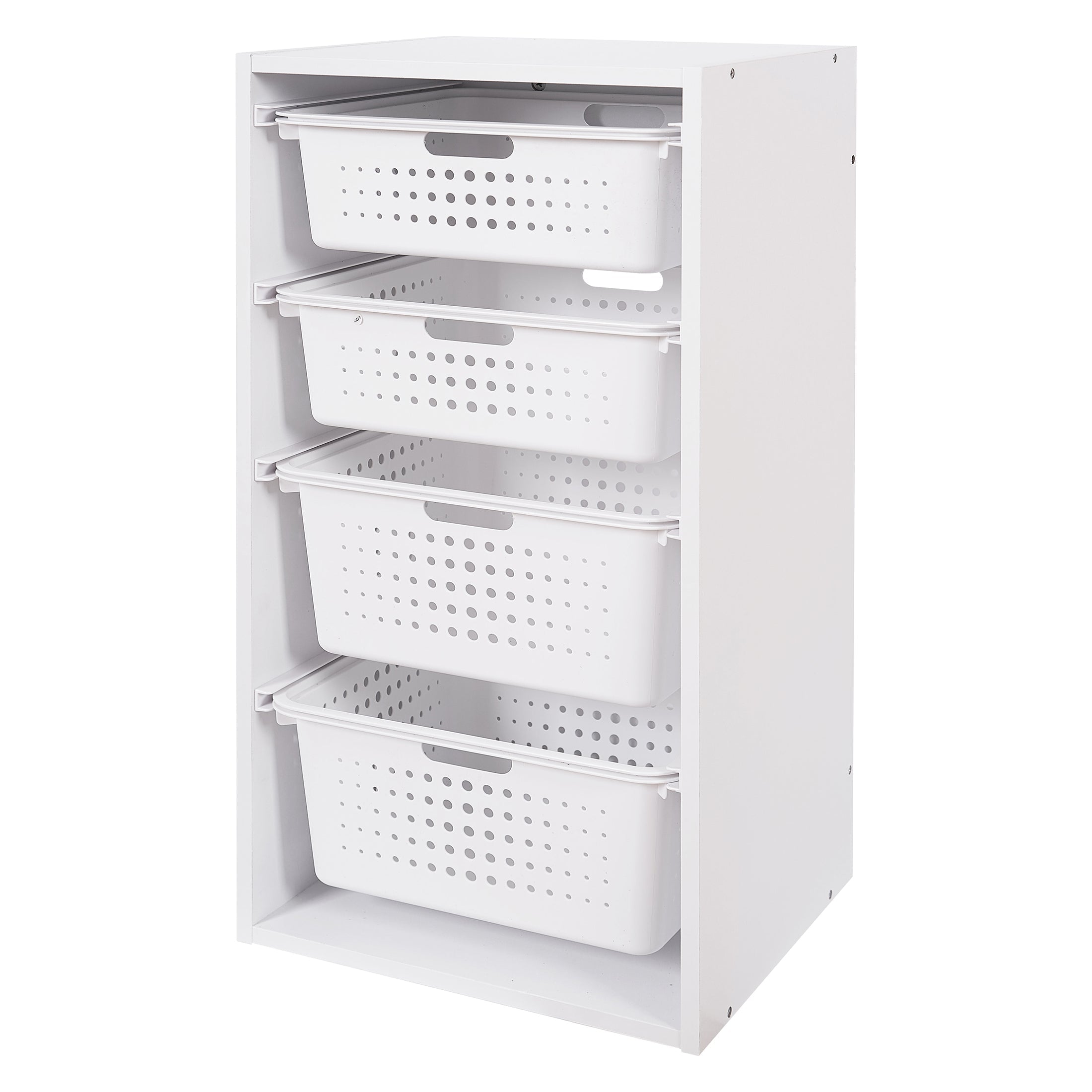 Your Zone Kids Sliding Bin Organizer with 4 Storage Bins