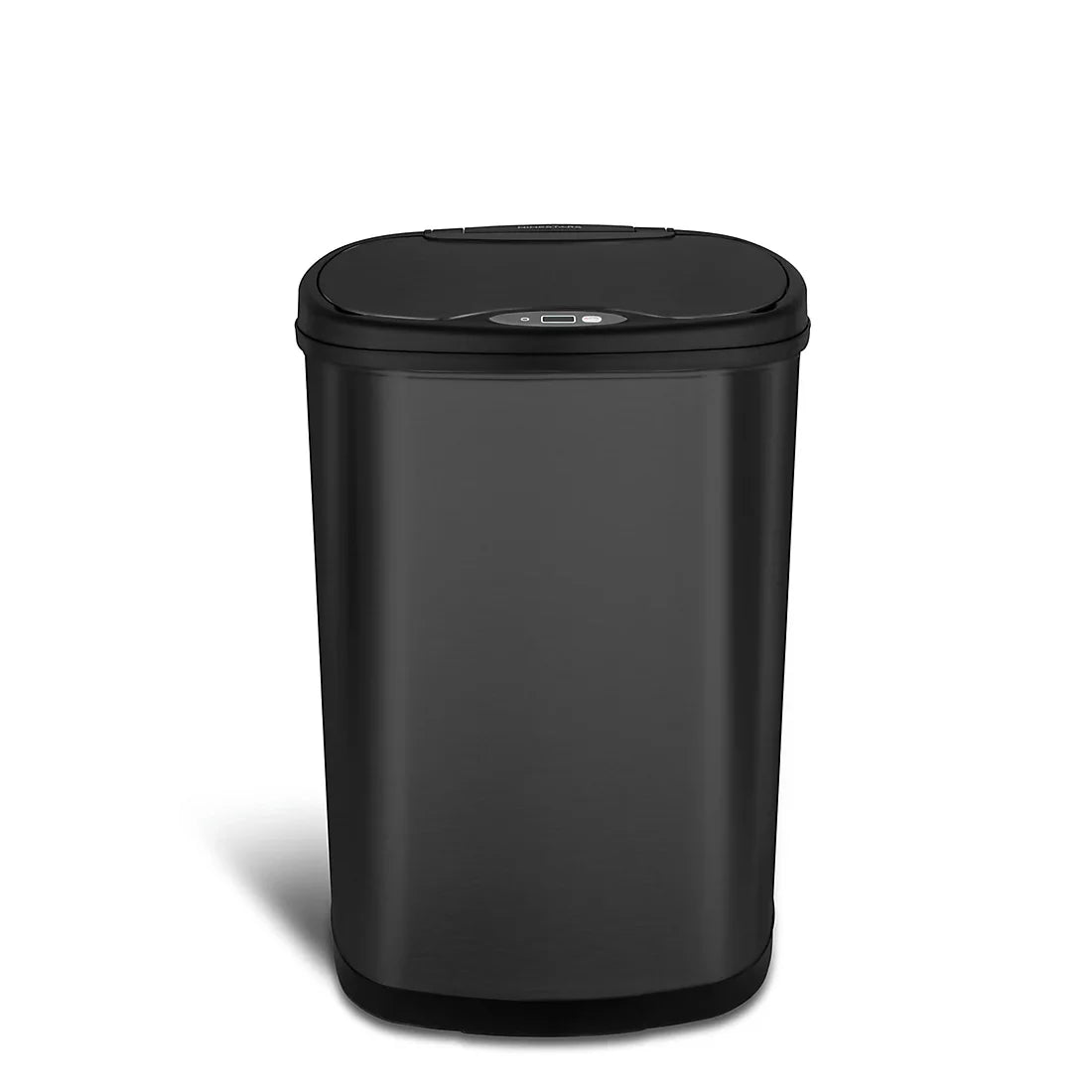 Nine Stars 13.2-Gal. Stainless Steel Sensor Trash Can - Black