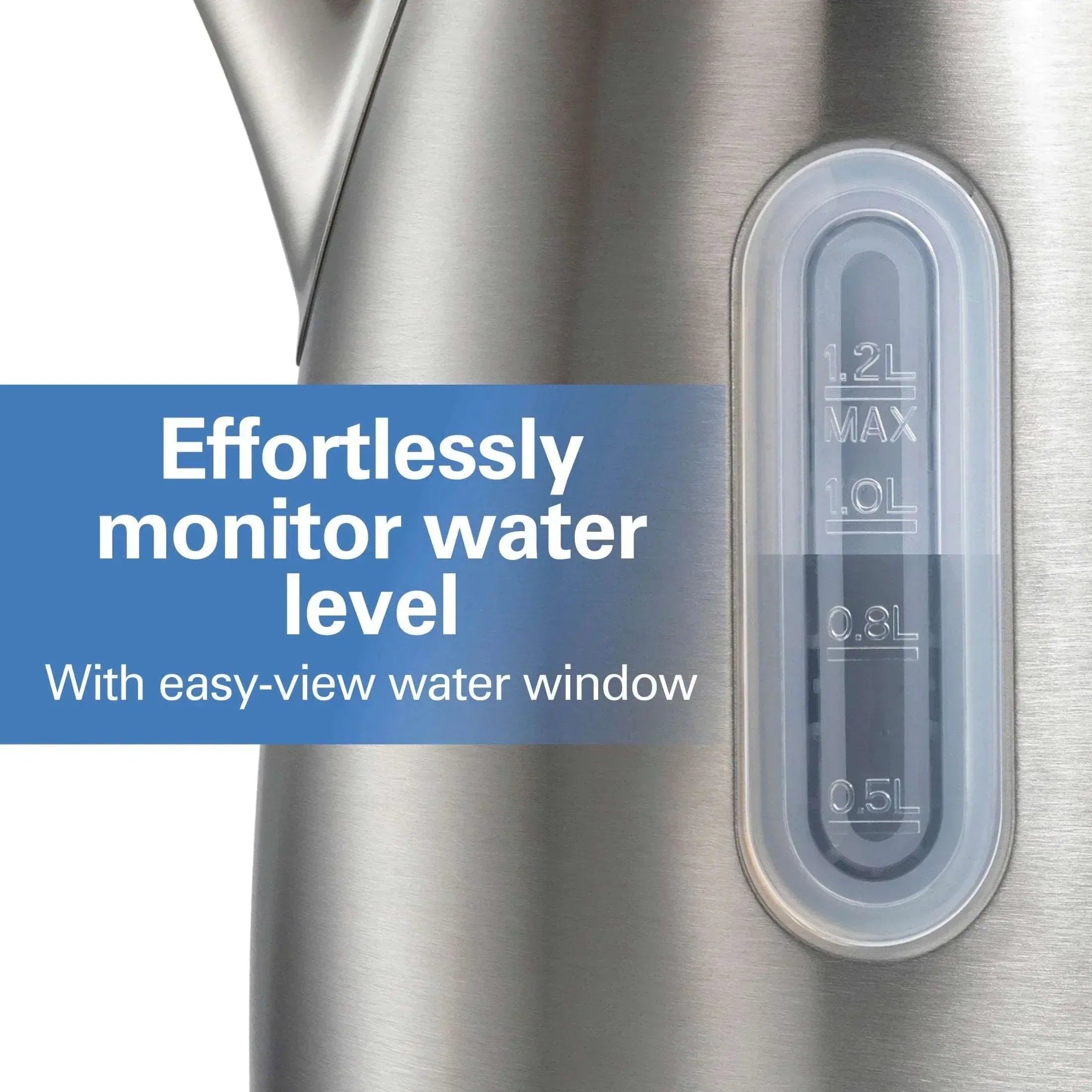 Hamilton Beach Stainless Steel Electric Kettle, Tea & Water Kettle, 1.2L, with Ultra-Fast Heating & Auto Shutoff