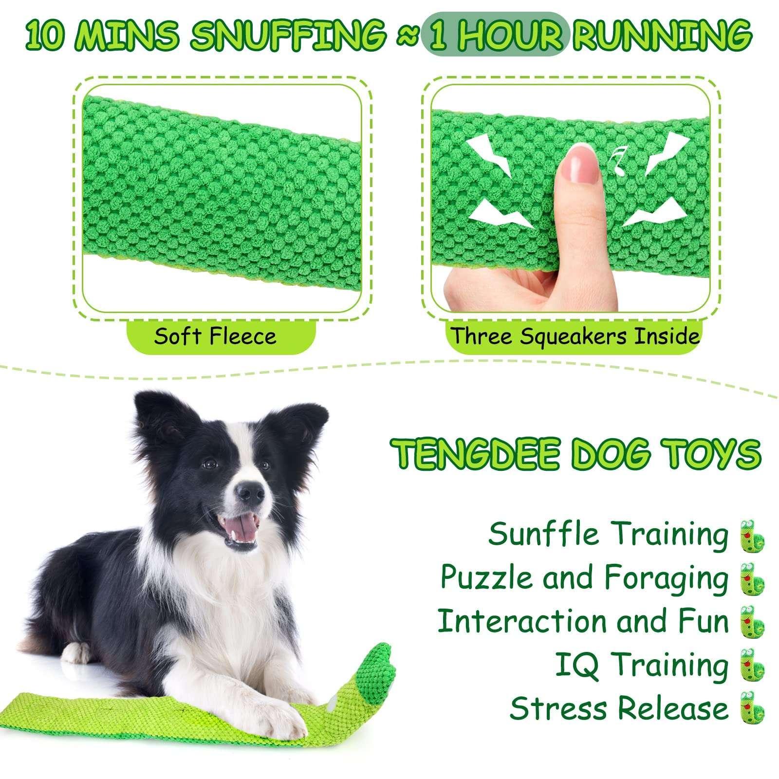 Pet Deluxe Squeak Dog Toys Stress Release Game for Boredom, Dog Puzzle Toy IQ Training, Dog Snuffle Toys Foraging Instinct Training Suitable for Small Medium and Large Dogs
