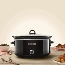 Black Crock-Pot manual slow cooker with domed lid and front control panel
