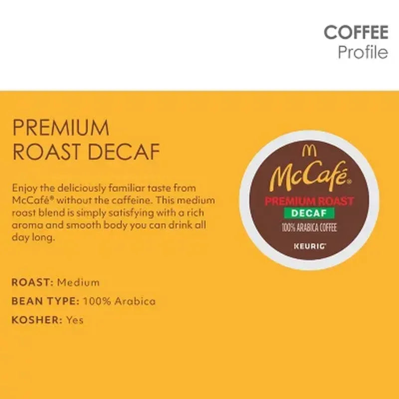Mccafe Decaf Premium Roast K-Cup Coffee Pods (94 Ct.)