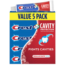 Crest cavity protection toothpaste value 5 pack box with regular paste