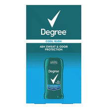 Degree Cool Rush antiperspirant deodorant stick, teal package