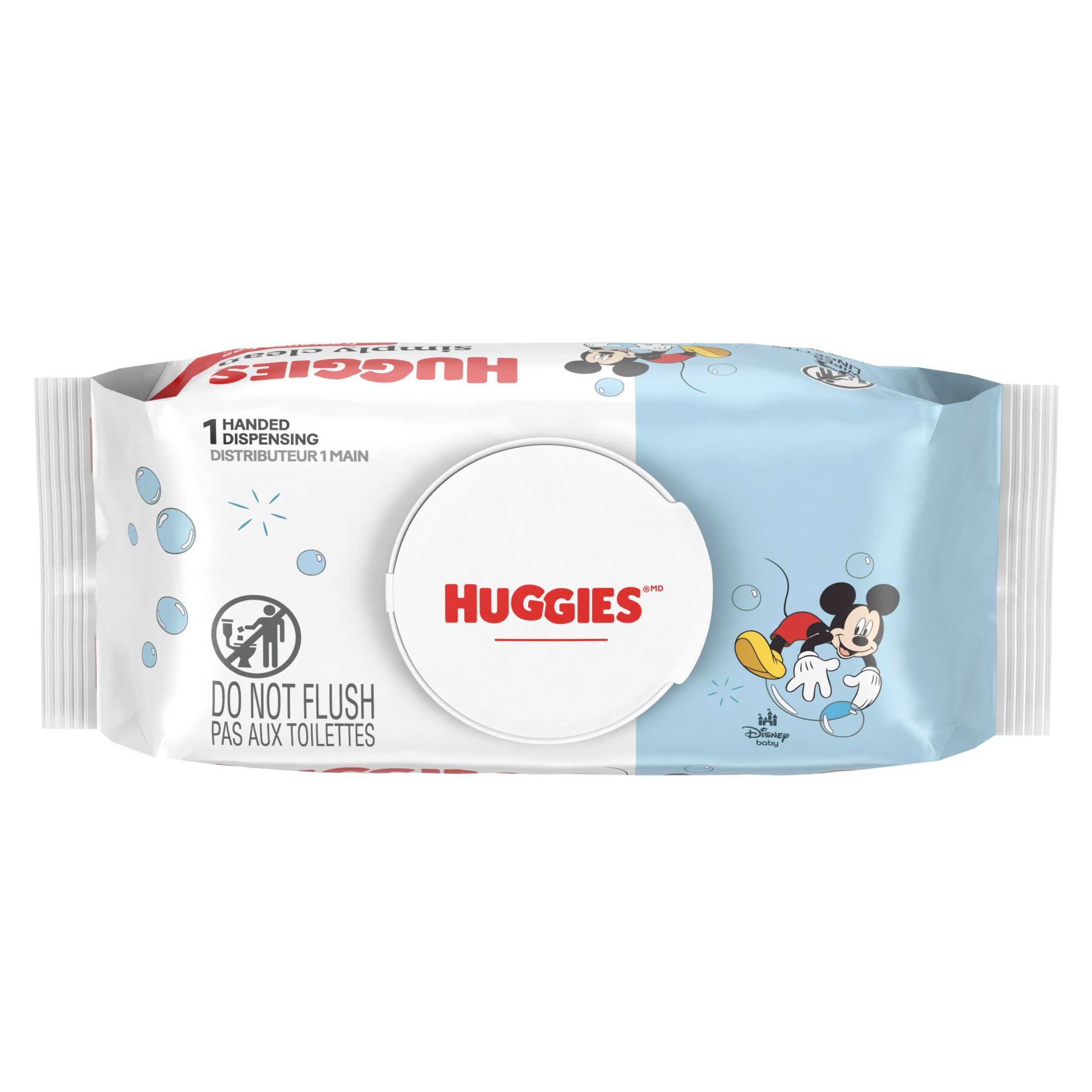 Huggies Simply Clean Unscented Baby Wipes, 1 Pack, 64 Total Count (Select for More)