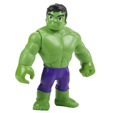 Hulk-style green superhero action figure with purple shorts, fists raised