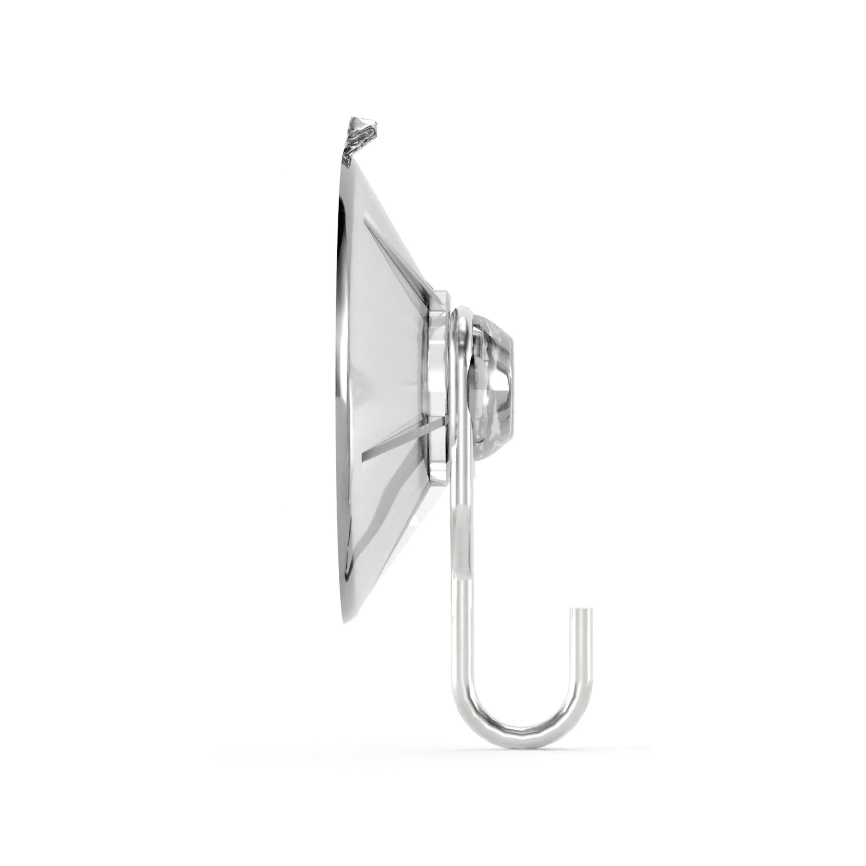 Ook Suction Cup Hooks, Suction Cup Hangers, Large, 5 lbs, PVC, Clear, 3 pack