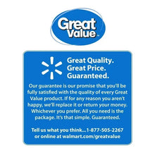 Great Value roasted pistachios package guarantee text panel