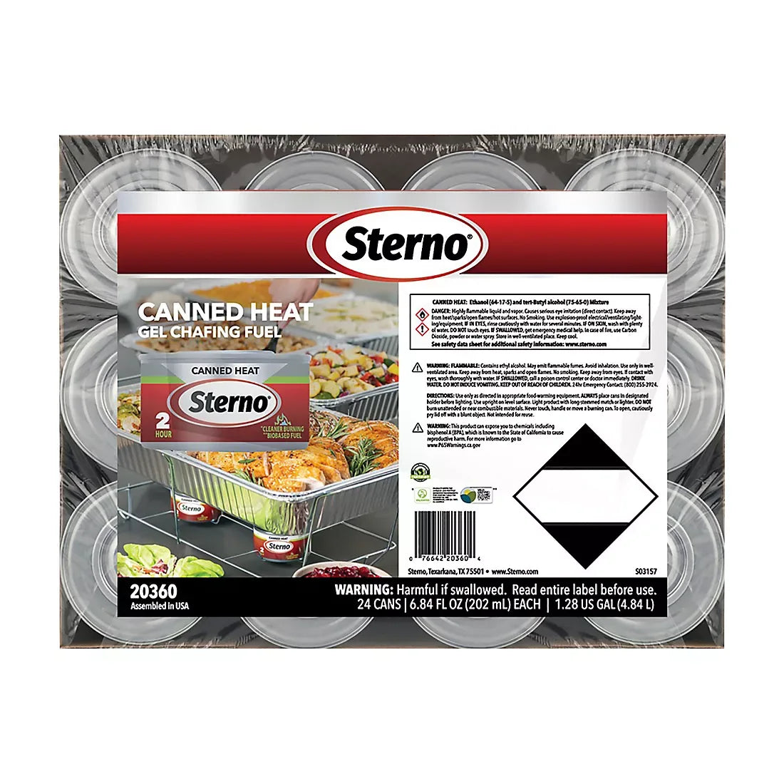 Sterno 2-Hour Ethanol Gel Canned Chafing Fuel, 24 pk. - USA MEGA SHOP
