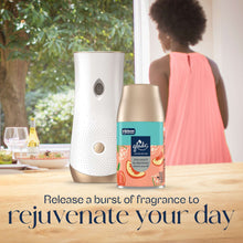 Glade automatic spray refill can and canister, juicy peach & elderflower scent