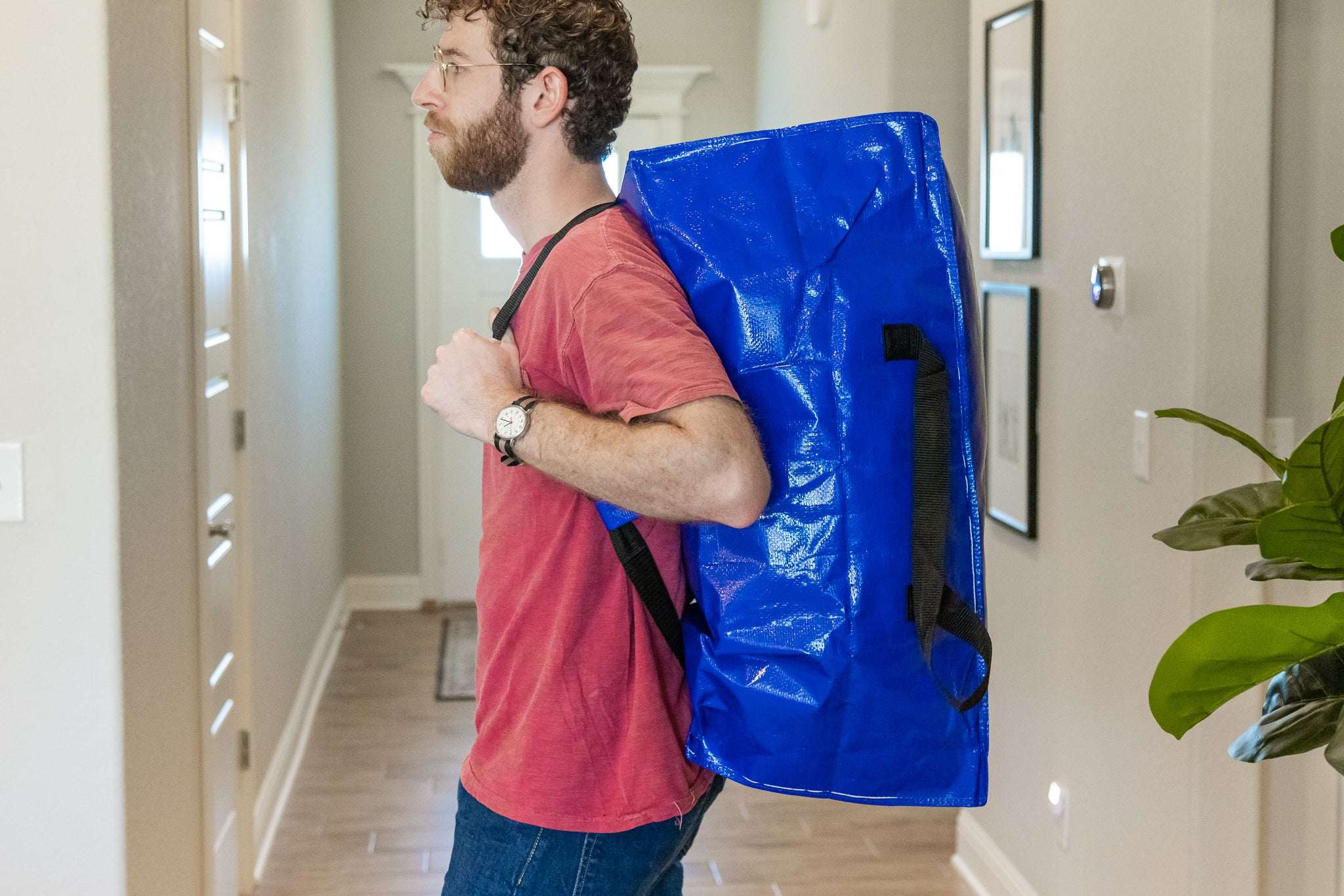 Hyper Tough Heavy Duty Moving and Packing Bags with Backpack Straps, 35 lb Capacity, 2-Pack