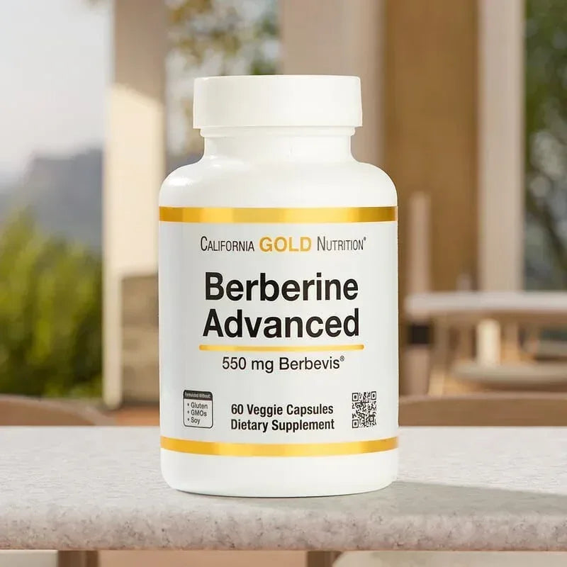 California Gold Nutrition, Berberine Advanced, Berbevis Phytosome with Berberine Phospholipid Complex with Sunflower Lecithin, 550 mg, 60 Veggie Capsules