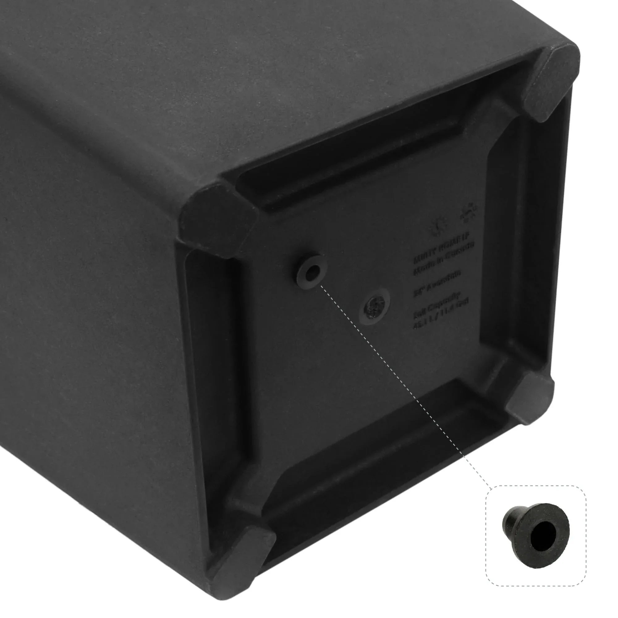 24 Inch Avondale Indoor Outdoor Recycled Planter Slate