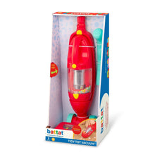 Battat Tidy Tot vacuum toy in retail box with red handheld vacuum