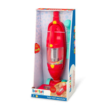 Battat Tidy Tot toy vacuum in retail box with red handheld unit and teal tube