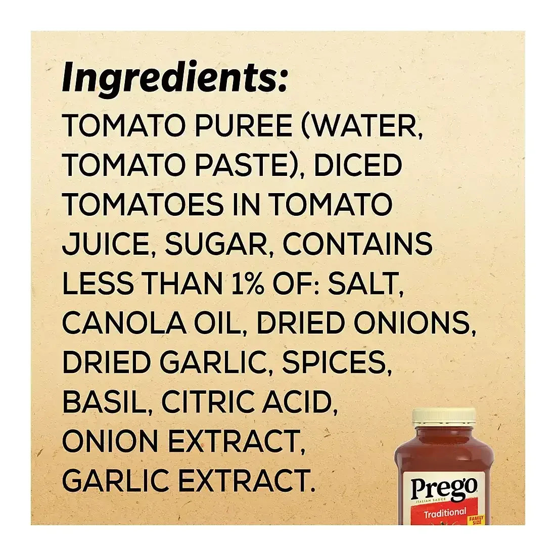 Prego Traditional Pasta Sauce, Jars, 3 pk./45 oz.