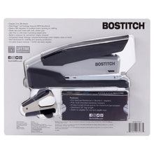 Bostitch desktop stapler value pack box back with stapler shown