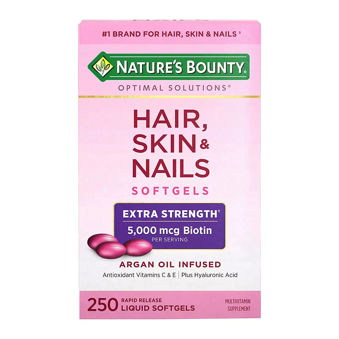 Nature's Bounty Hair, Skin and Nails Extra Strength Vitamins, 250 ct. - USA MEGA SHOP