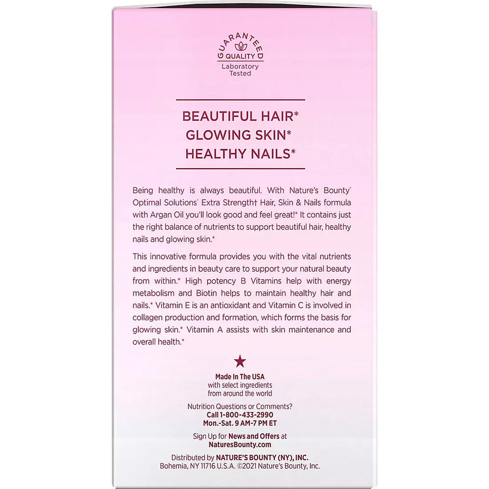 Nature's Bounty Hair, Skin and Nails Extra Strength Vitamins, 250 ct. - USA MEGA SHOP