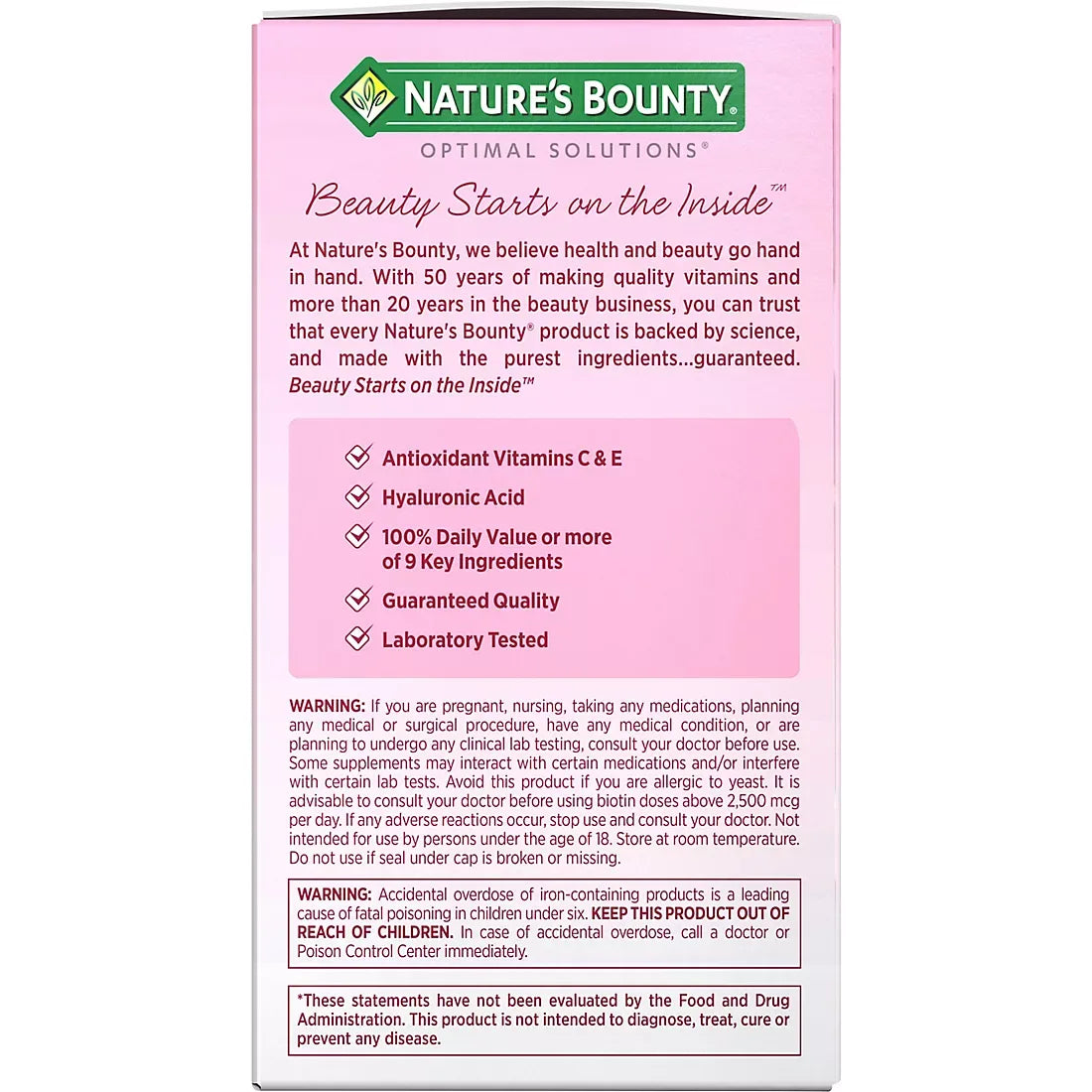 Nature's Bounty Hair, Skin and Nails Extra Strength Vitamins, 250 ct. - USA MEGA SHOP