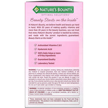 Back panel highlighting antioxidant vitamins C&E, hyaluronic acid, and value