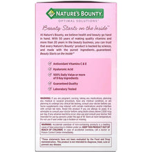 Nature's Bounty Hair, Skin & Nails softgels supplement, ingredient highlights panel
