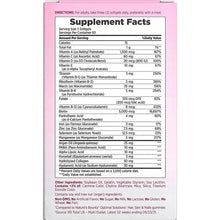 Nature's Bounty Hair, Skin & Nails softgels supplement facts label