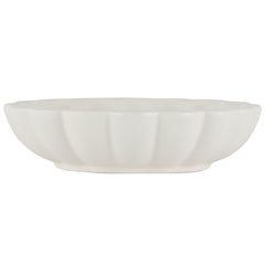 Mainstays Scalloped White Decorative Tabletop Bowl