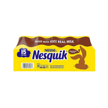 Chocolate low-fat milk bottles multipack, Nesquik brand, 15 count.
