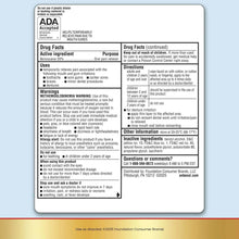 Anbesol oral pain relief liquid drug facts information panel