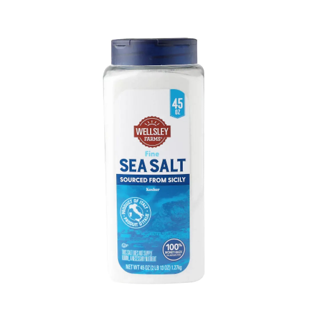 Wellsley Farms Fine Sea Salt, 45 oz. - USA MEGA SHOP
