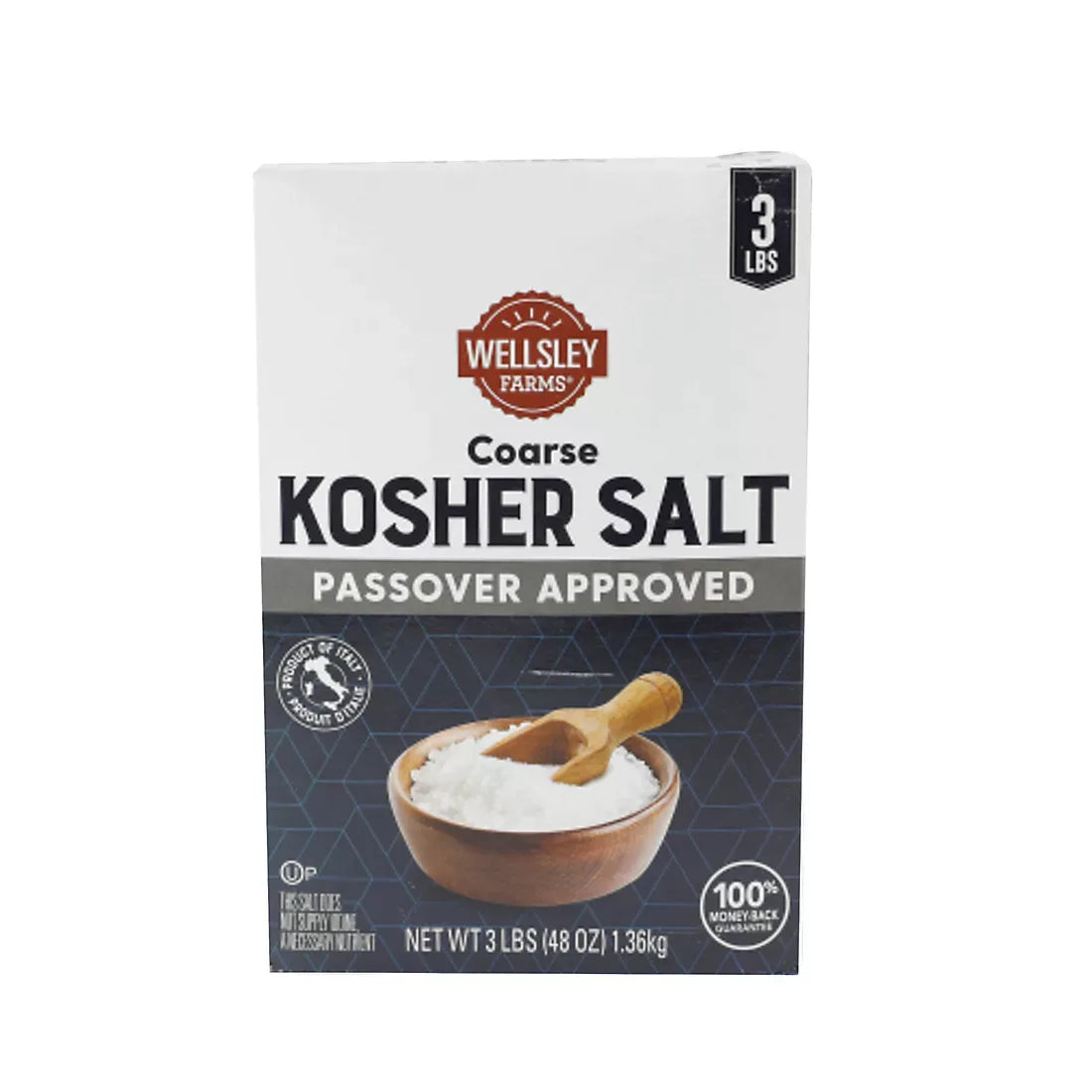 Wellsley Farms Coarse Kosher Salt, 3 lbs. - USA MEGA SHOP