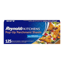 Reynolds Kitchens pop-up parchment sheets, 125-count box packaging