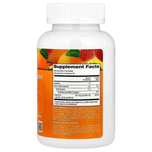 Vitamin D3 gummies bottle back label with Supplement Facts panel