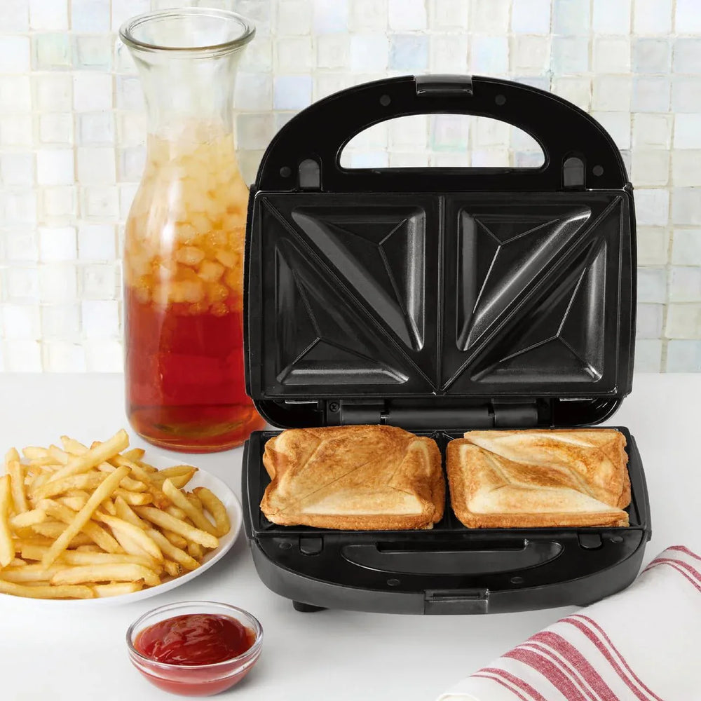 Mainstays 2 Slice Removable Plates Waffle and Sandwich Maker, Ceramic Nonstick, 750 Watts - USA MEGA SHOP