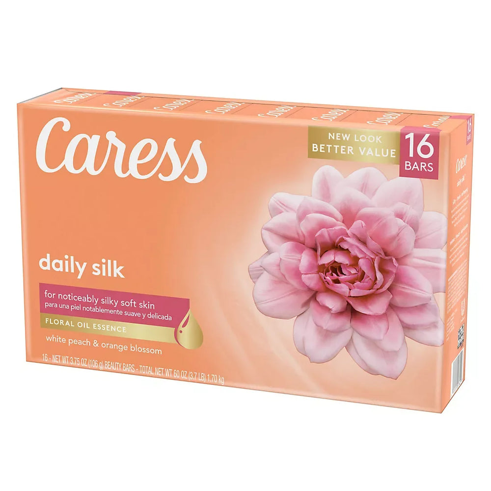 Caress Bar Daily Silk Soap Bar, 16 ct. - USA MEGA SHOP