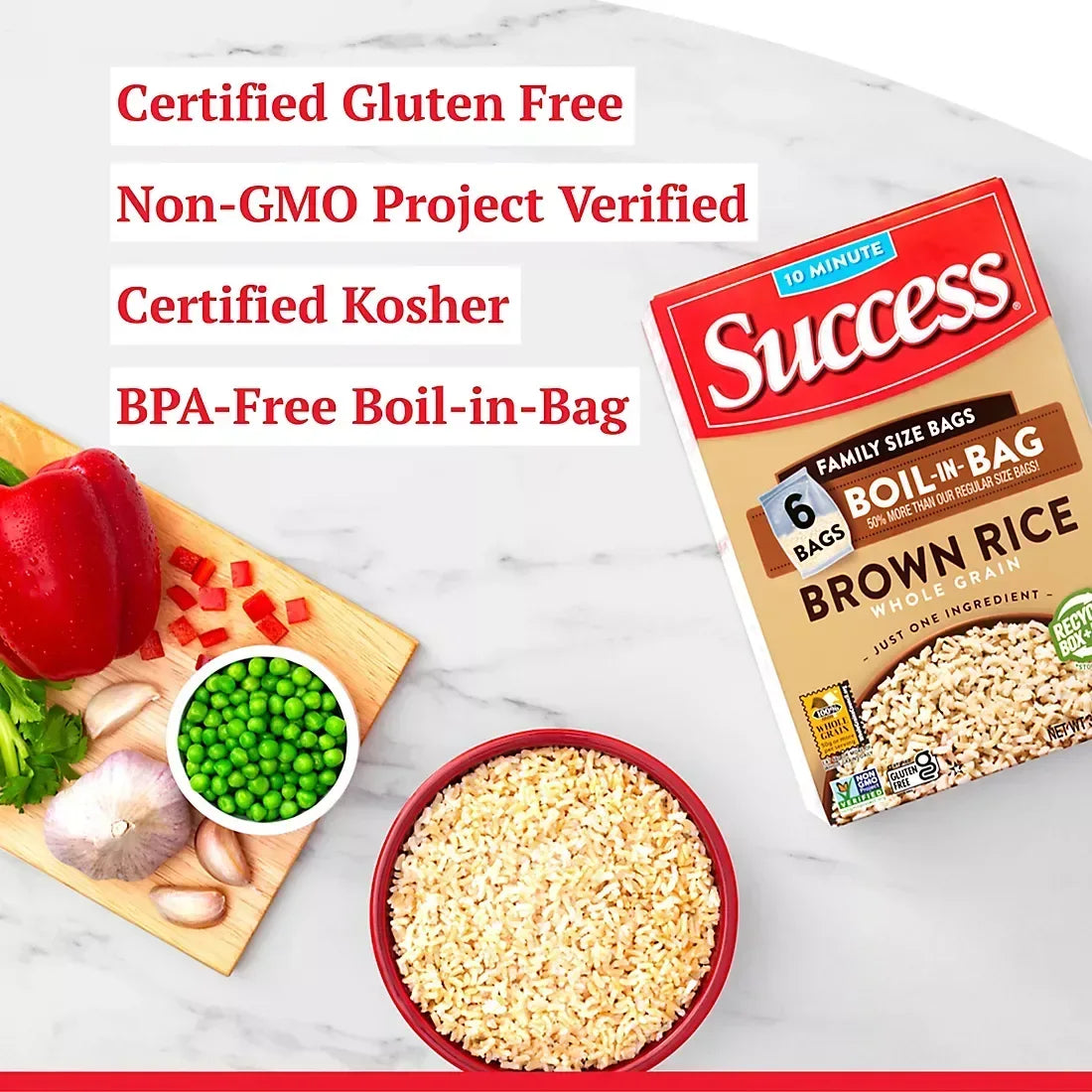 Success Boil-in-Bag Brown Rice, 32 oz.