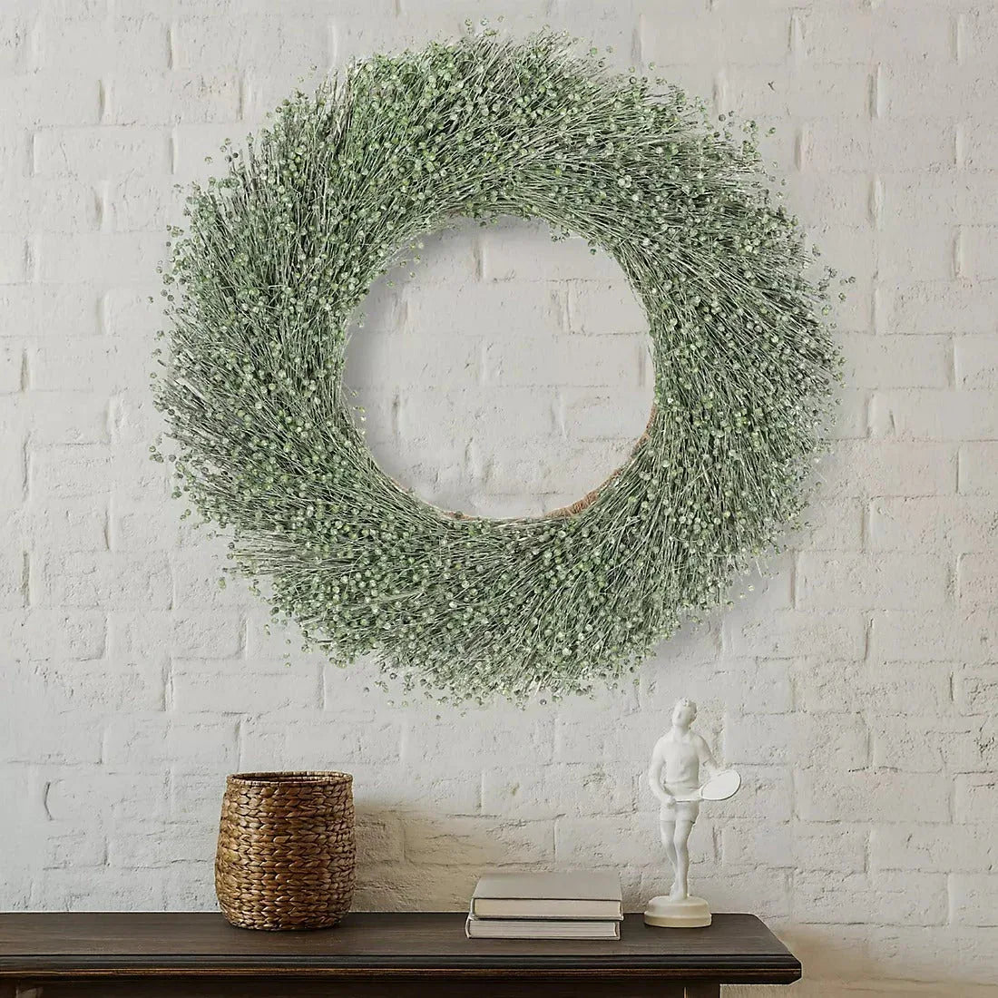 24" Dried Grass Wreath - USA MEGA SHOP