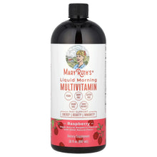MaryRuth's Liquid Morning Multivitamin bottle, raspberry, black cap