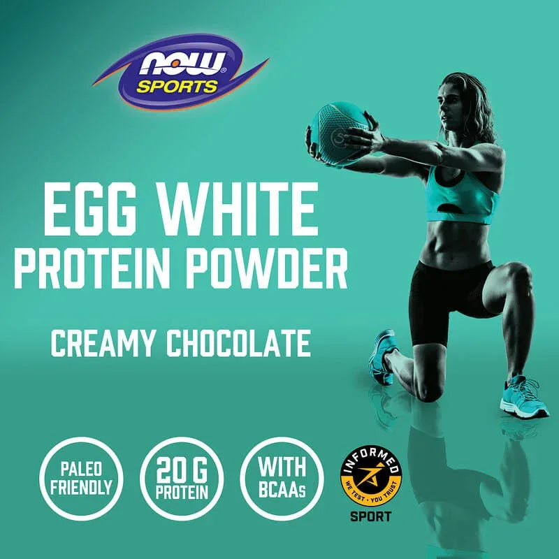 NOW Foods, Sports, Egg White Protein With BCAAs