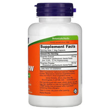 Feverfew supplement bottle back label with Supplement Facts panel and ingredients