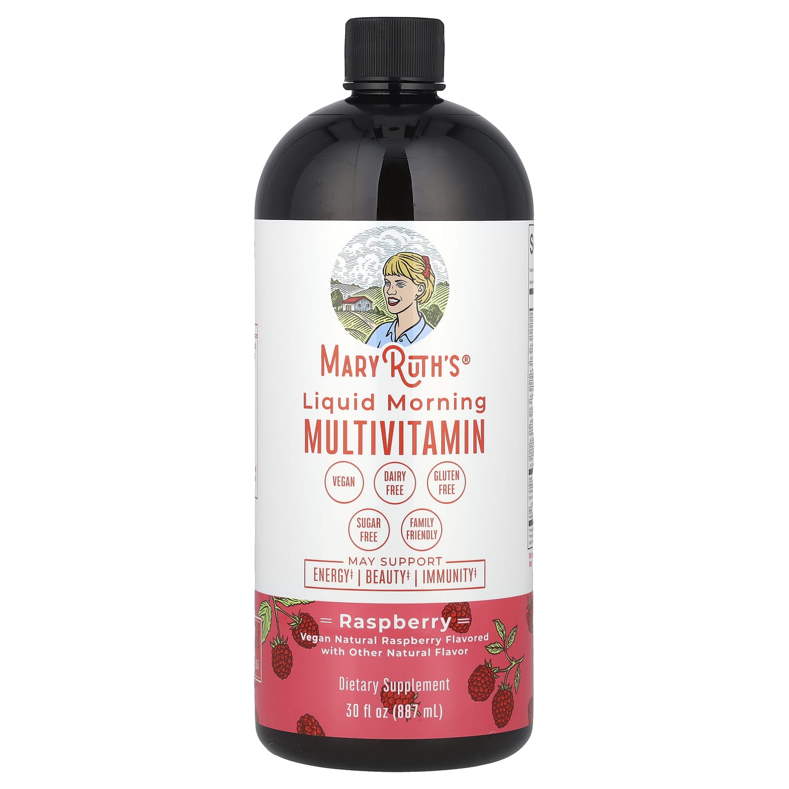 MaryRuth's, Liquid Morning Multivitamin, Raspberry, 30 fl oz (887 ml)