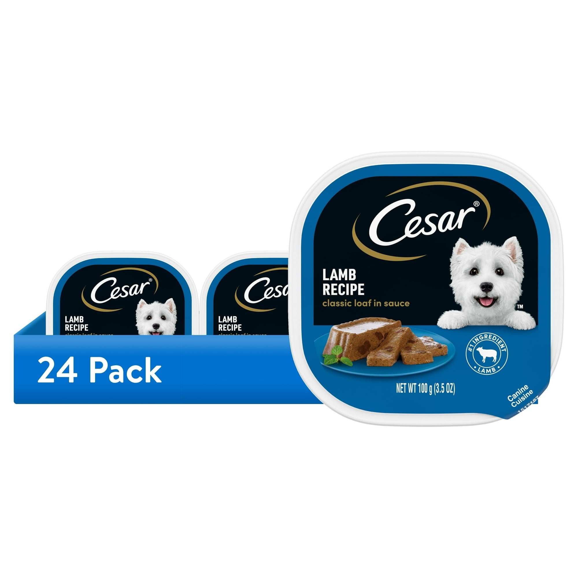 Cesar Classic Loaf In Sauce Lamb Recipe Wet Dog Food, 3.5 Oz