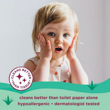 Flushable wipes pack with cleans-better claim and dermatologists tested seal