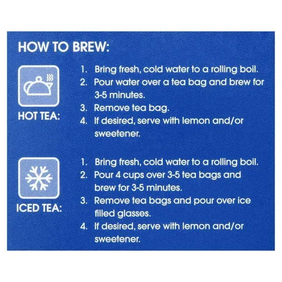 Great Value Black Tea Bags, 8 oz